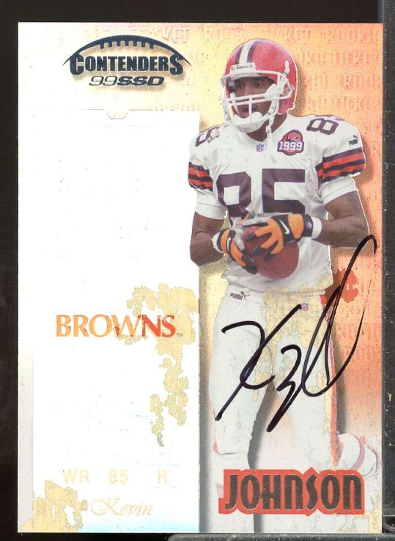 Kevin Johnson Rookie Card 1999 Playoff Contenders SSD Rookie Auto #184  Image 1