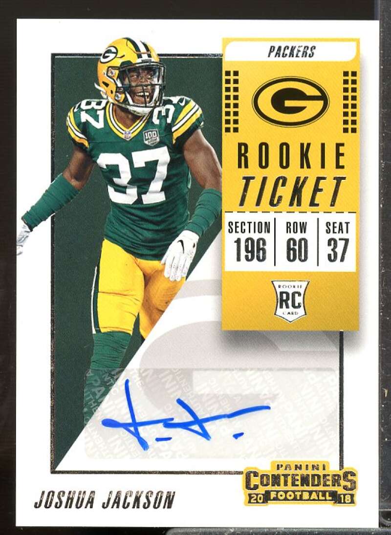 Joshua Jackson Rookie Card 2018 Panini Contenders Rookie Auto #159  Image 1