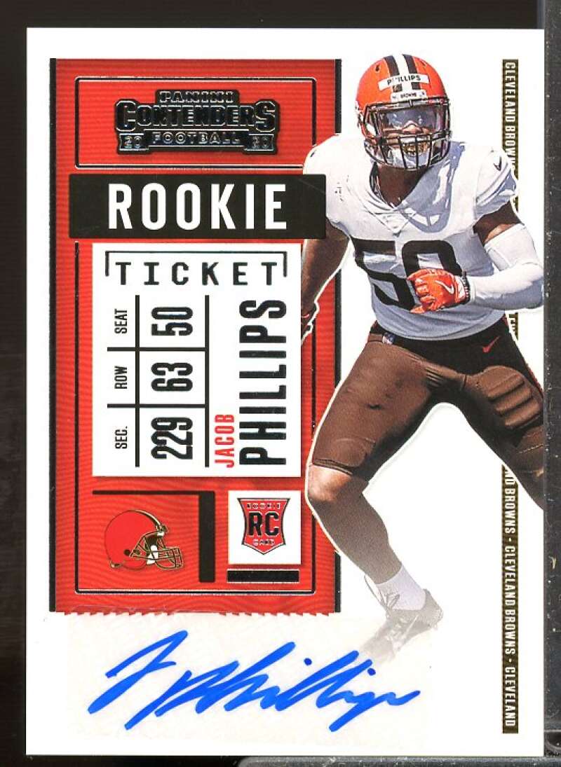 Jacob Phillips Rookie Card 2020 Panini Contenders Rookie Auto #188  Image 1