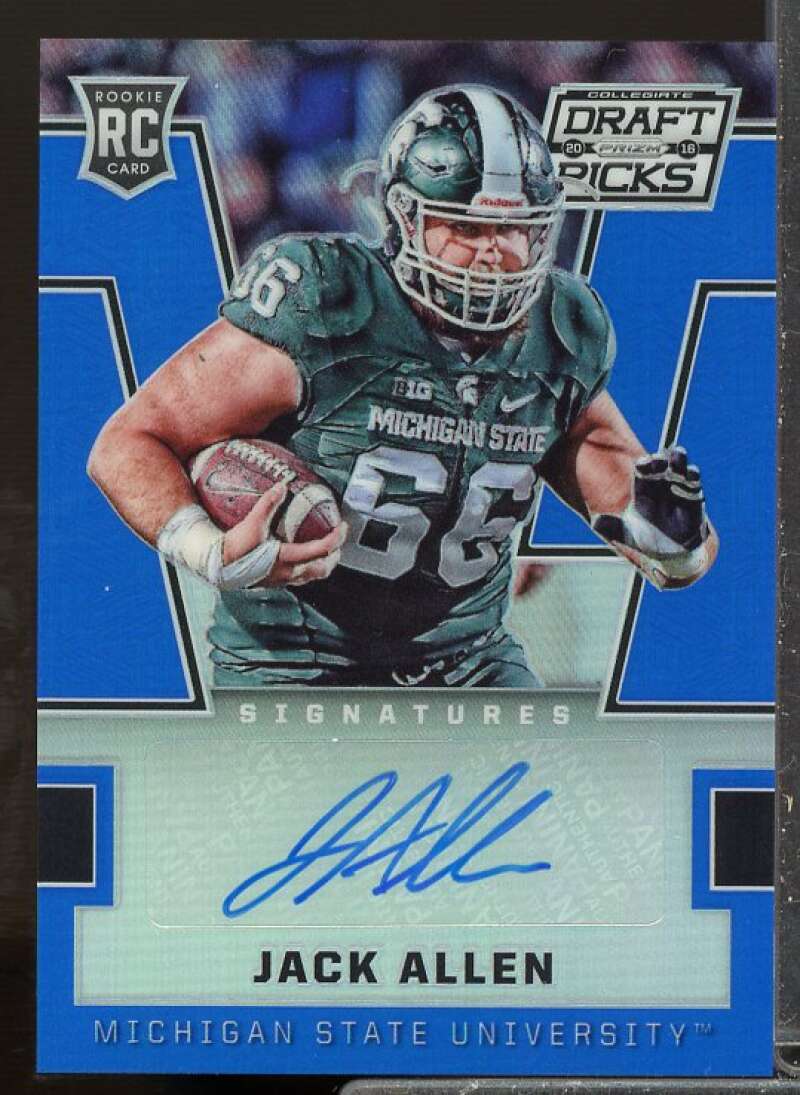Jack Allen 2016 Panini Prizm Draft Picks Rookie Autographs Prizms Blue #257  Image 1