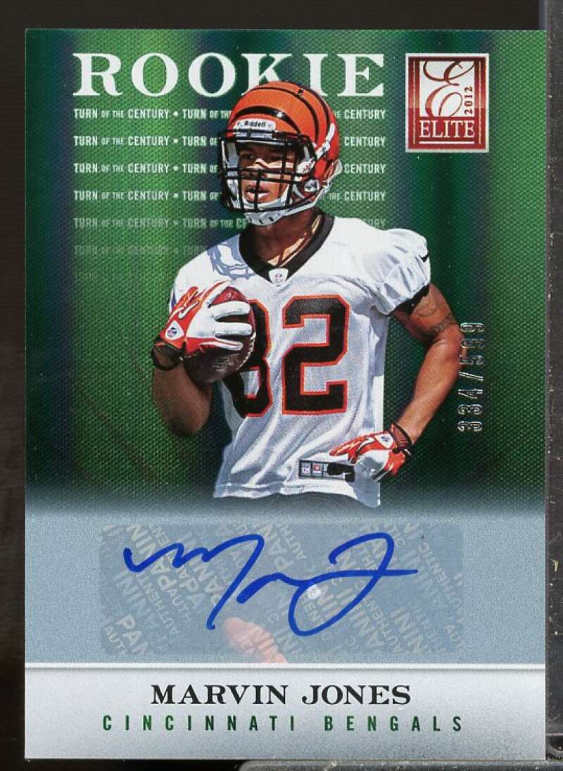 Marvin Jones/599 Rookie 2012 Elite Turn of the Century Rookie Autographs #168  Image 1