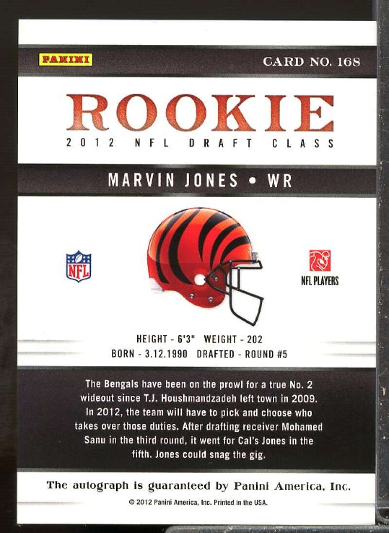 Marvin Jones/599 Rookie 2012 Elite Turn of the Century Rookie Autographs #168  Image 2