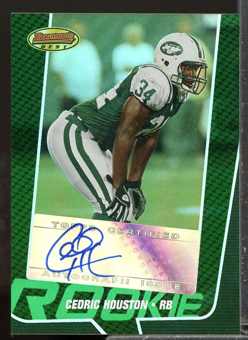 Cedric Houston Card 2005 Bowman's Best Rookie Autograph Green #164  Image 1
