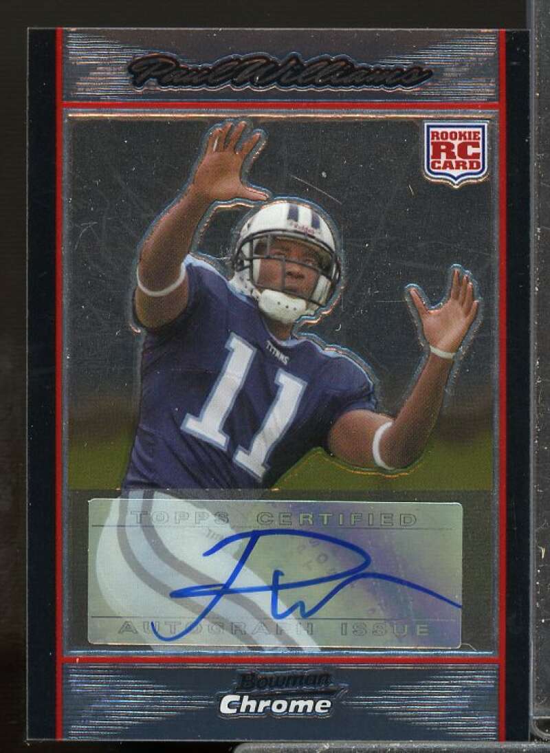 Paul Williams I Rookie Card 2007 Bowman Chrome Rookie Autographs #BC87  Image 1