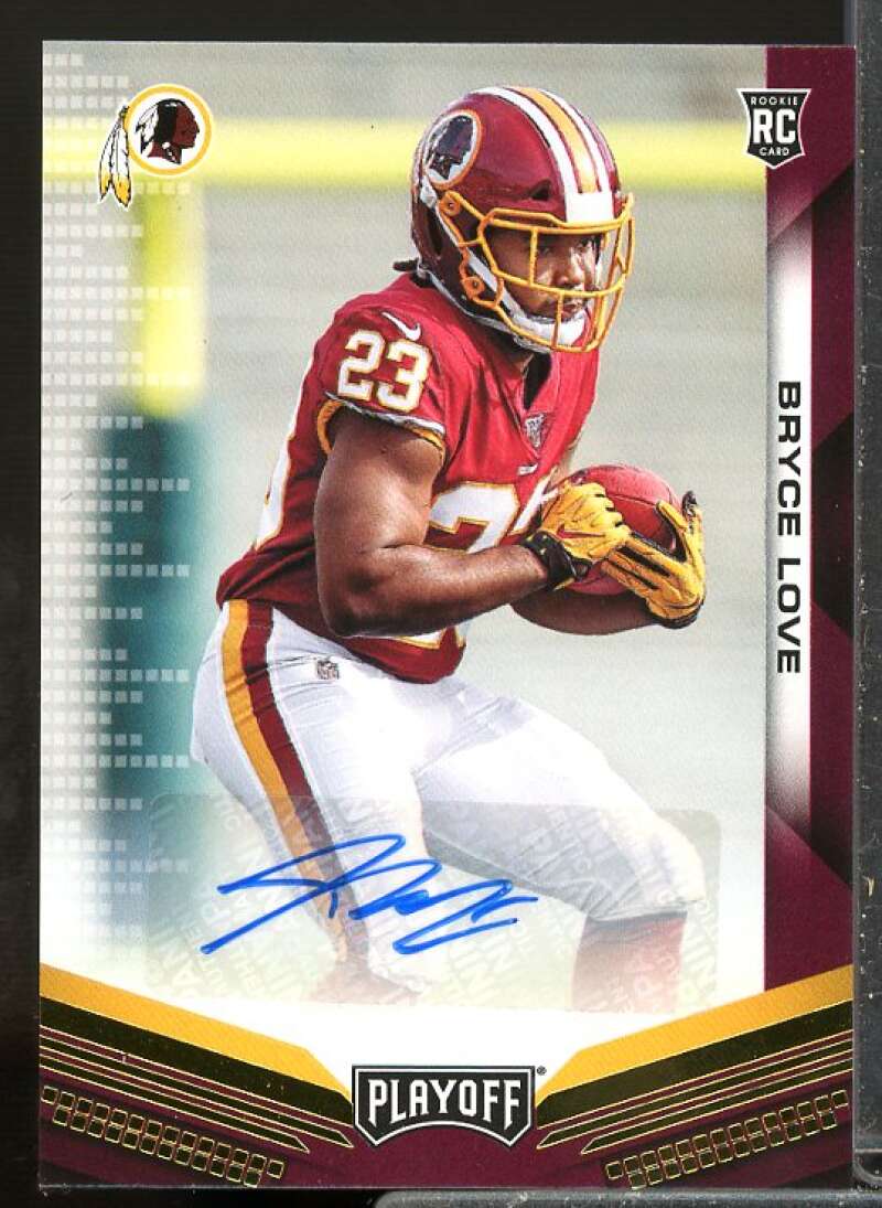 Bryce Love Rookie Card 2019 Playoff Rookies Autographs #215  Image 1