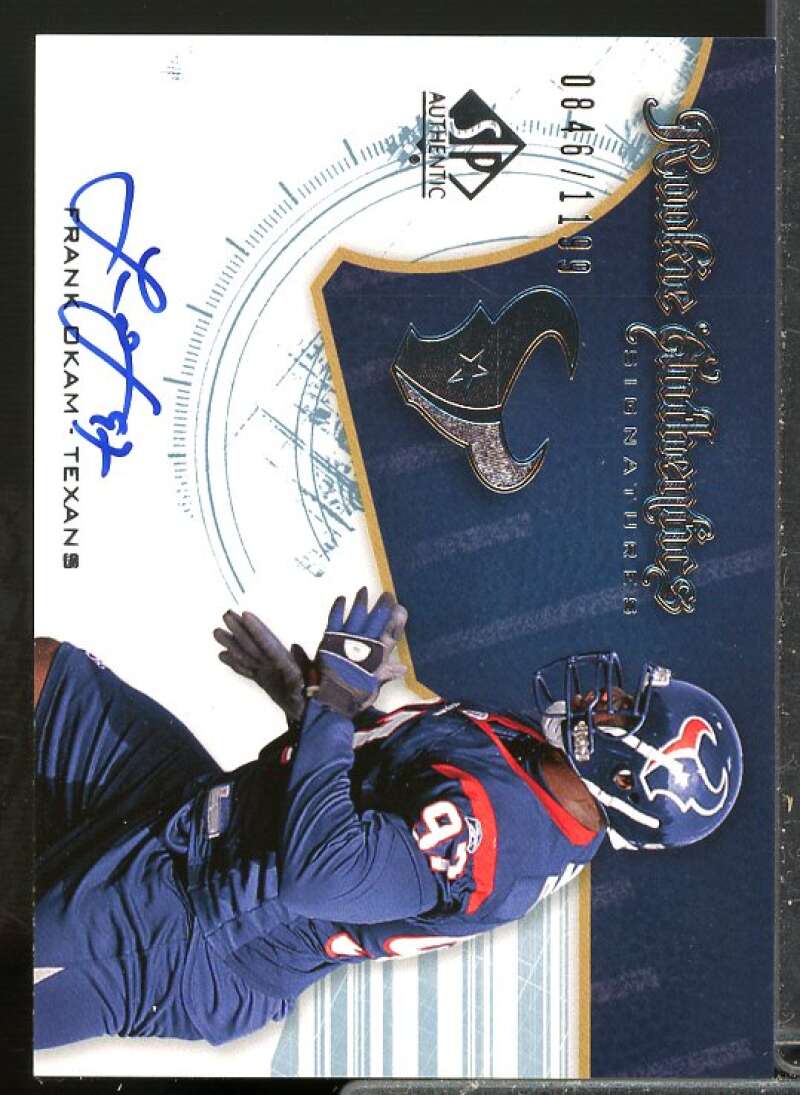 Frank Okam AU Rookie Card 2008 SP Authentic Rookie Signatures #227  Image 1