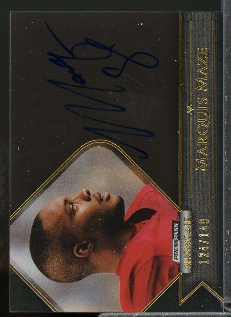 Marquis Maze Rookie Card 2012 Press Pass Showcase Auto Gold #SCMM  Image 1
