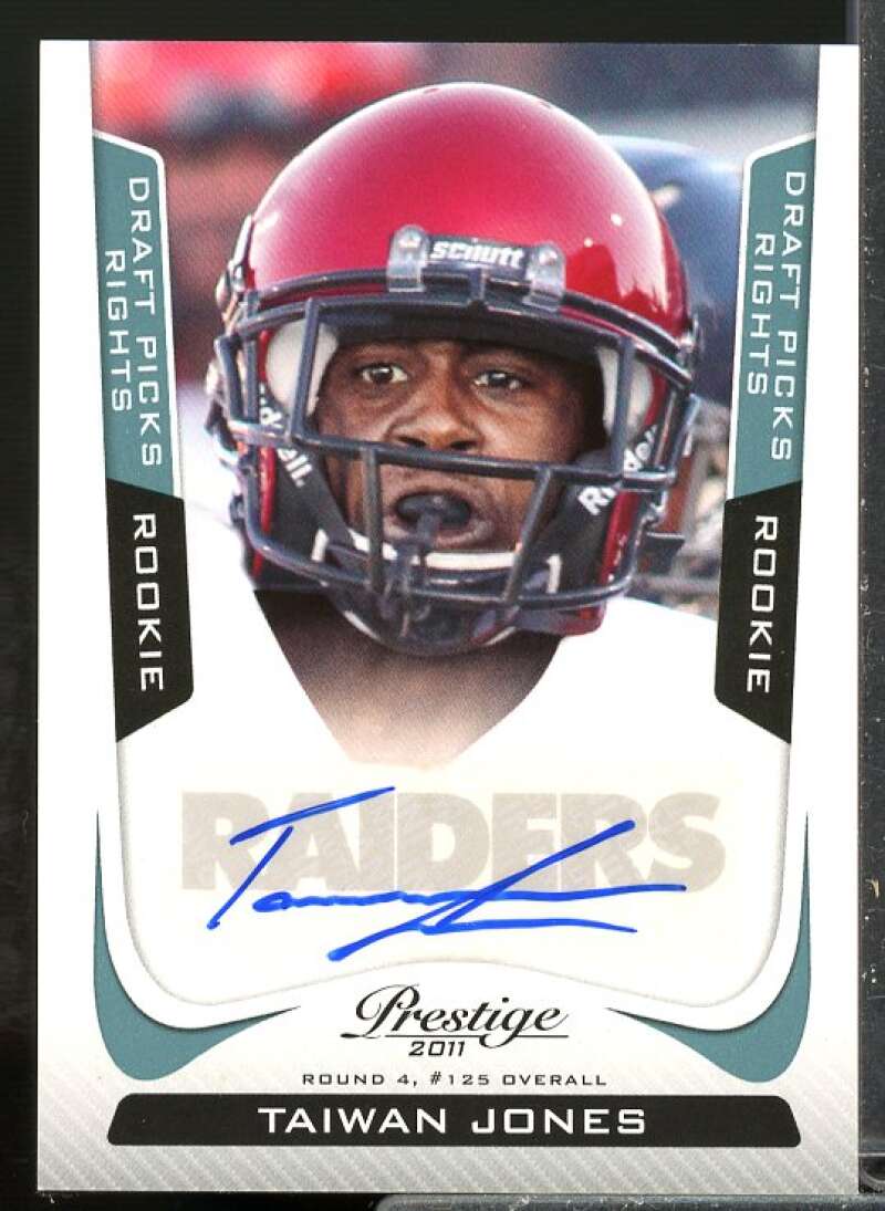 Taiwan Jones/699 Rookie 2011 Prestige Draft Picks Rights Rookie Autographs #293  Image 1