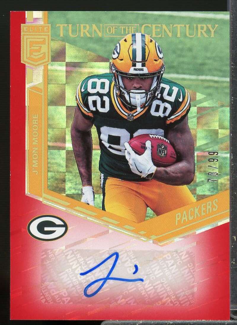 J'Mon Moore/99 Rookie 2018 Elite Turn of the Century Rookie Autographs Red #37  Image 1