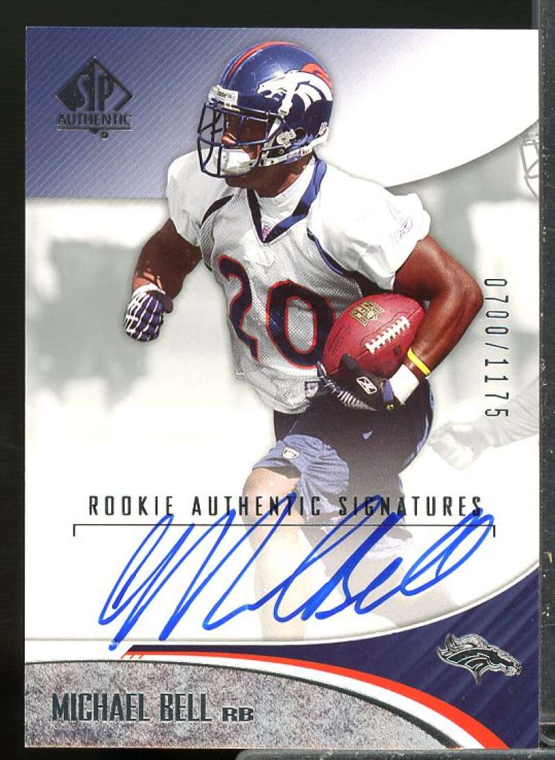 Michael "Mike" Bell AU Rookie Card 2006 SP Authentic Rookie Auto #214  Image 1