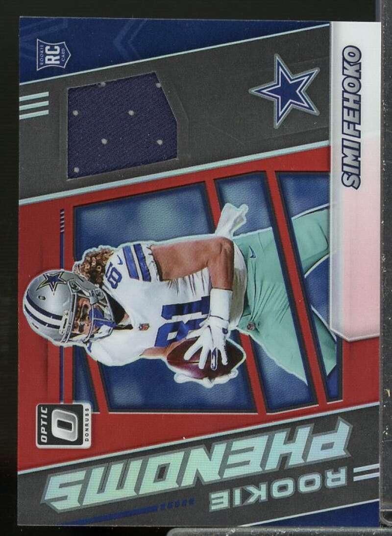 Simi Fehoko Rookie 2021 Donruss Optic Rookie Phenoms Jerseys Horizontal Red #42  Image 1