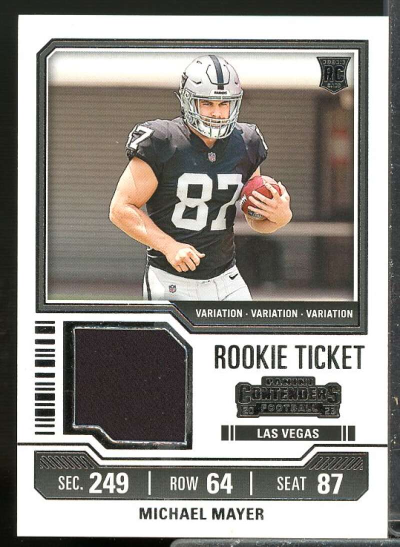 Michael Mayer Rookie 2023 Panini Contenders Rookie Ticket Jersey Swatches #25  Image 1