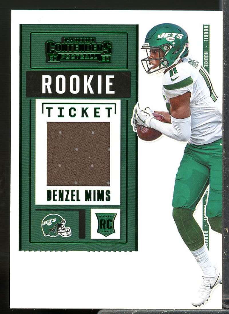 Denzel Mims Rookie 2020 Panini Contenders Rookie Ticket Jersey Swatches #25  Image 1