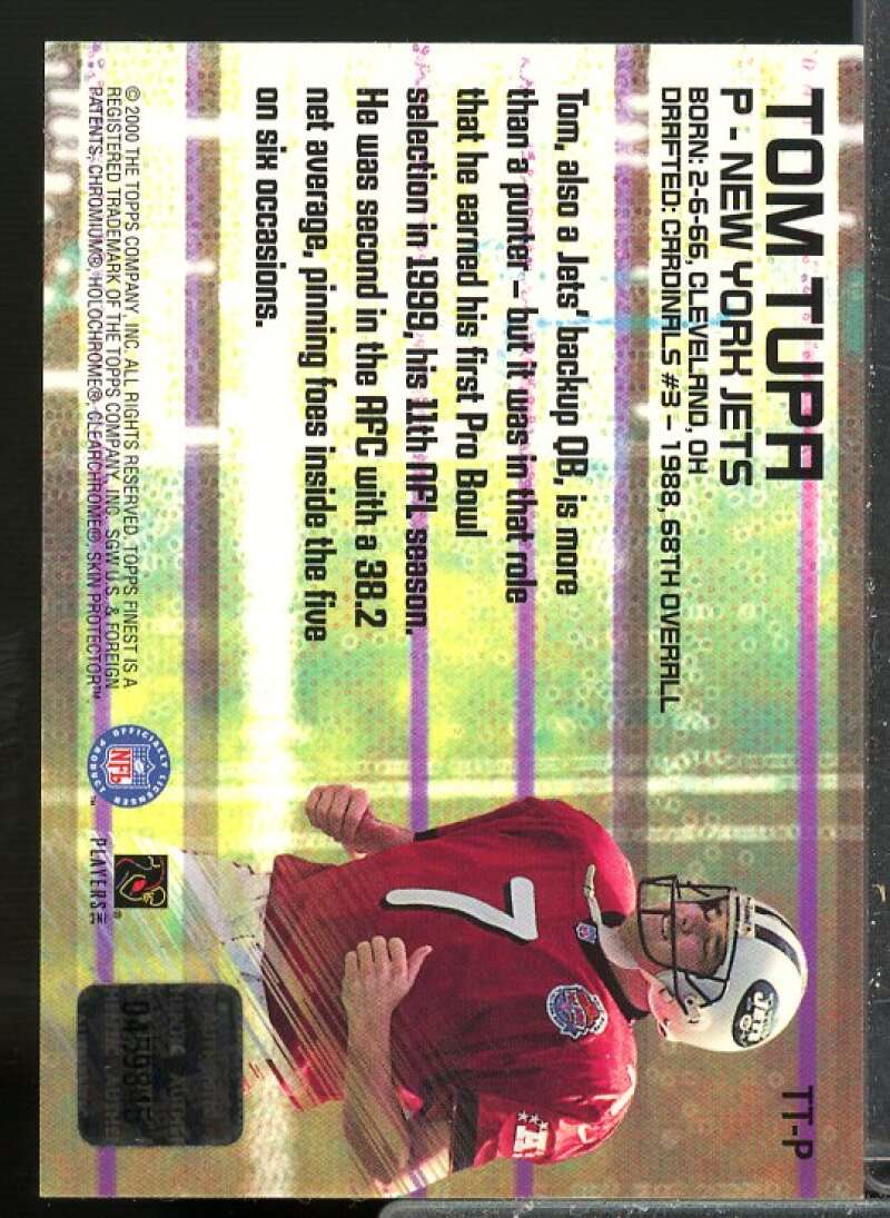 Tom Tupa Card 2000 Finest Moments Pro Bowl Jerseys #TTP  Image 2