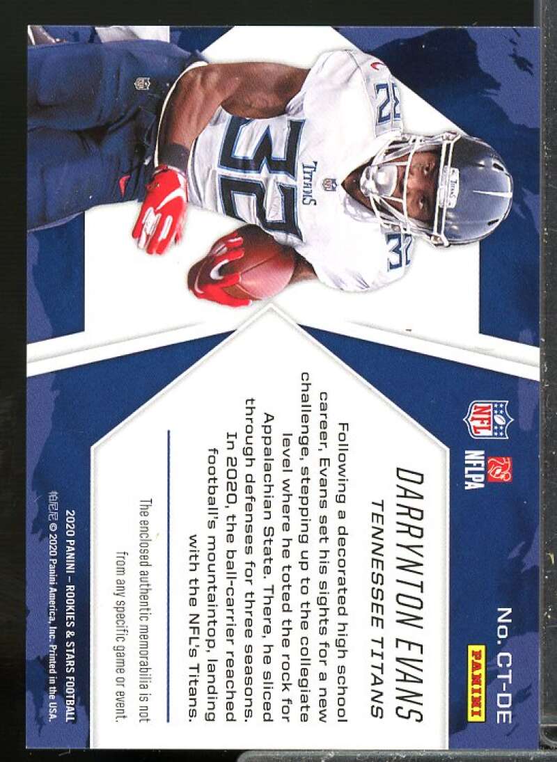 Darrynton Evans Rookie 2020 Rookies and Stars Cross Training Rookie Jerseys #35  Image 2