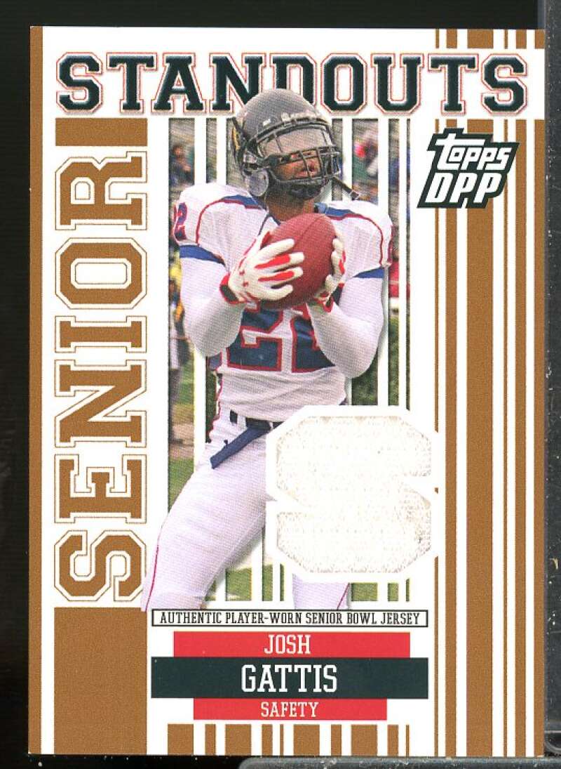 Josh Gattis 2007 Topps Draft Picks and Prospects Senior Standout Jersey #JG  Image 1