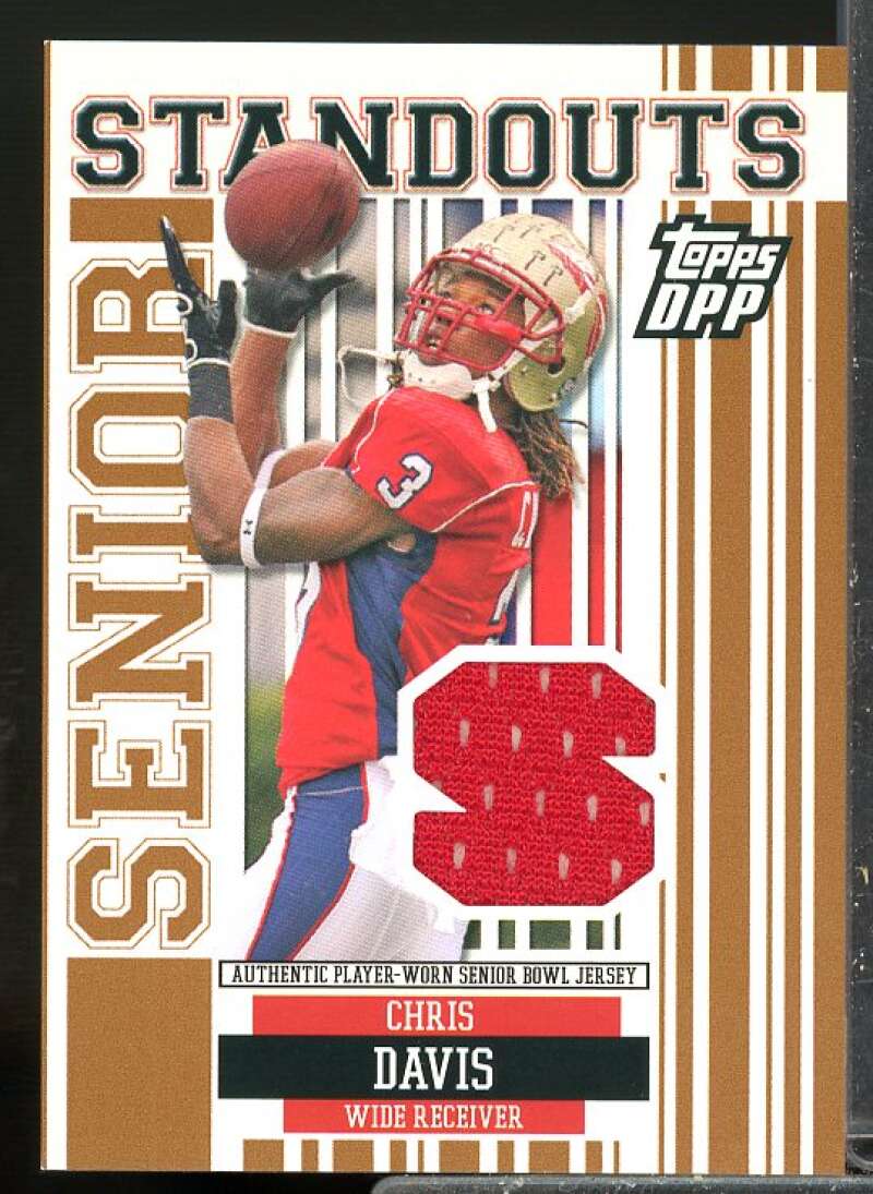 Chris Davis 2007 Topps Draft Picks and Prospects Senior Standout Jersey #CD  Image 1