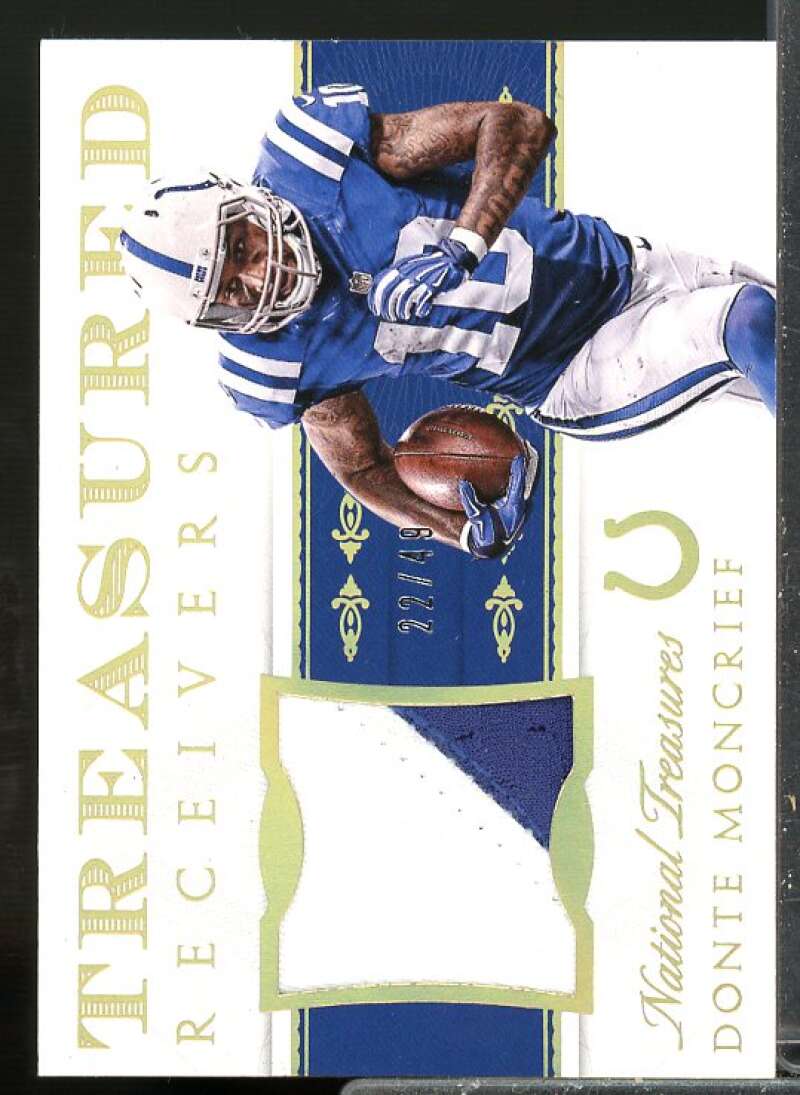 Donte Moncrief 2015 National Treasures Treasured Receivers Jersey Prime #TWRDM  Image 1