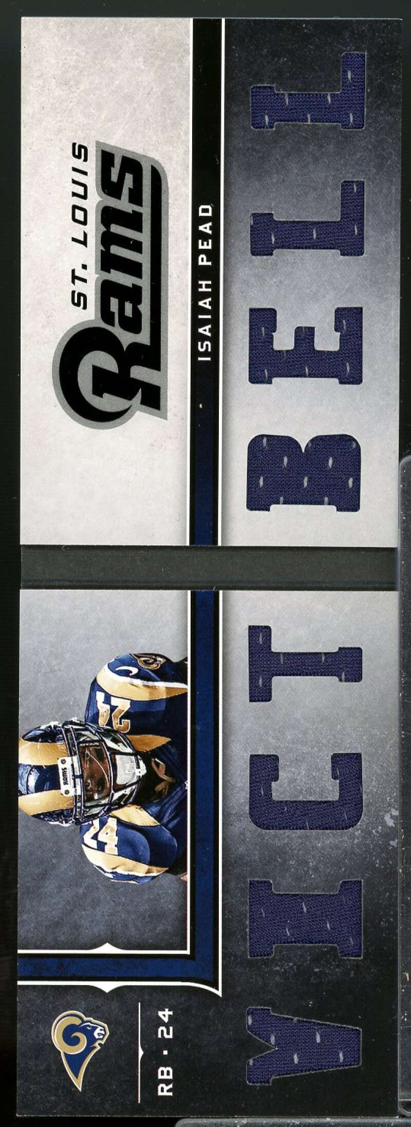 Isaiah Pead/199 Card 2012 Panini Playbook Rookie Playbook Materials Die Cut #11  Image 2