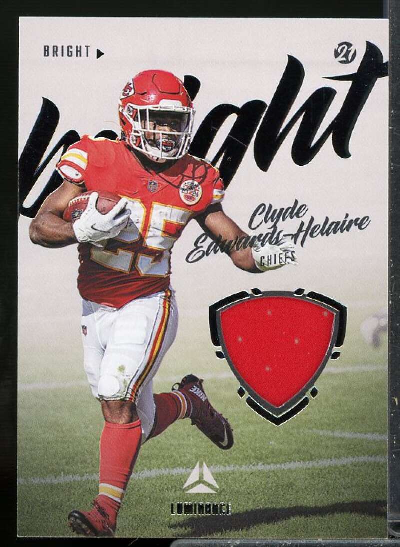 Clyde Edwards-Helaire Card 2021 Panini Luminance Bright Beginnings Jerseys #5  Image 1
