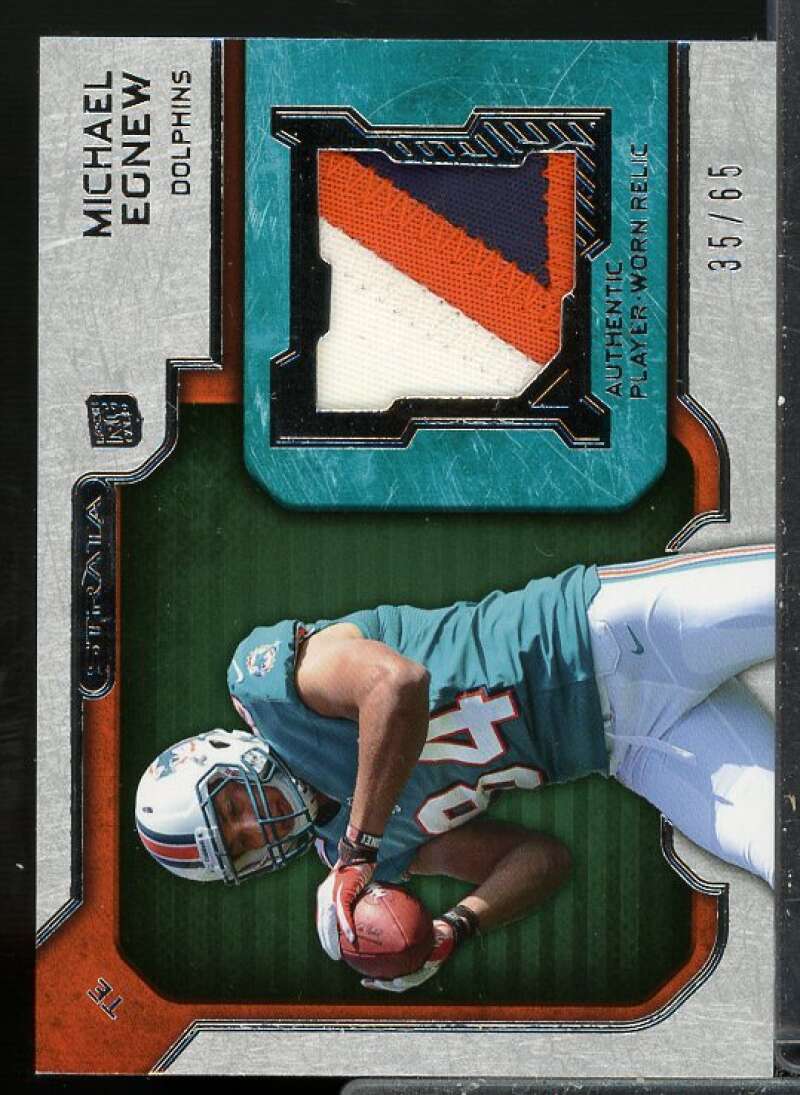 Michael Egnew Rookie Card 2012 Topps Strata Rookie Jerseys Green Patch #RRME  Image 1
