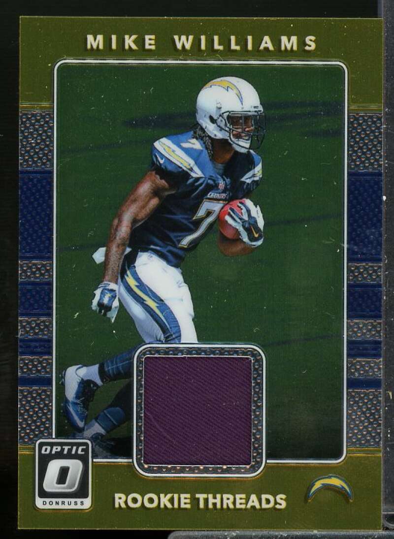 Mike Williams Rookie Card 2017 Donruss Optic Rookie Threads Jersey #4  Image 1