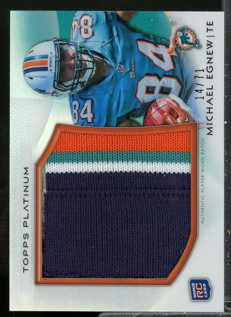 Michael Egnew Rookie Card 2012 Topps Platinum Rookie Jersey Patch #PRPME  Image 1