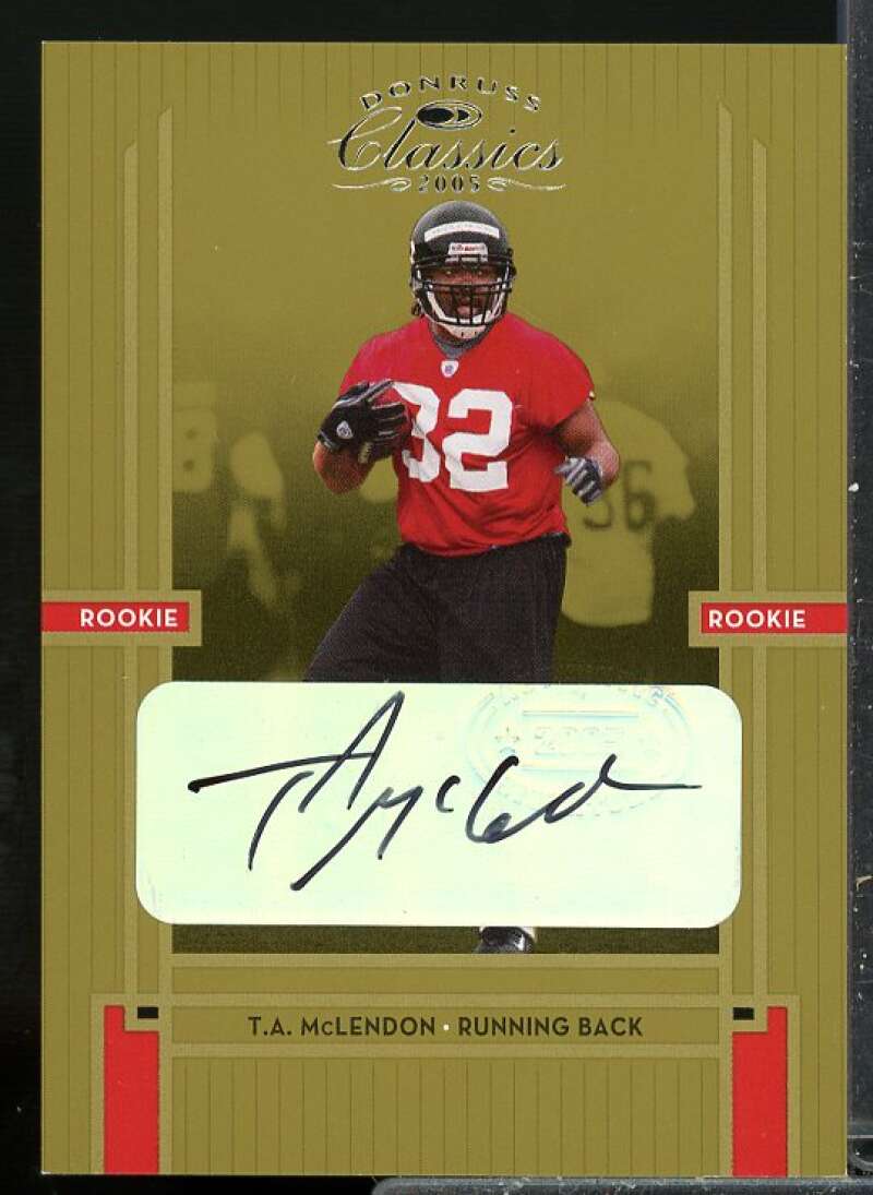 T.A. McLendon Rookie Card 2005 Donruss Classics Rookie Autograph #249  Image 1