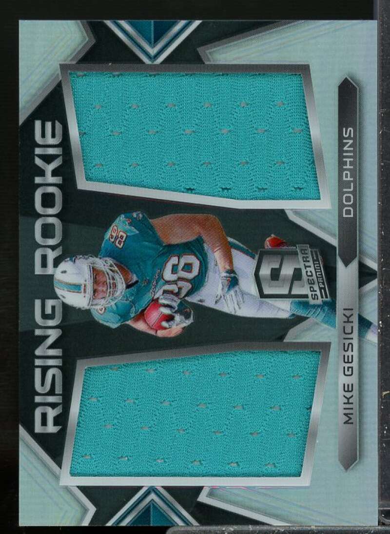 Mike Gesicki Rookie Card 2018 Panini Spectra Rising Rookie Jersey Materials #14  Image 1