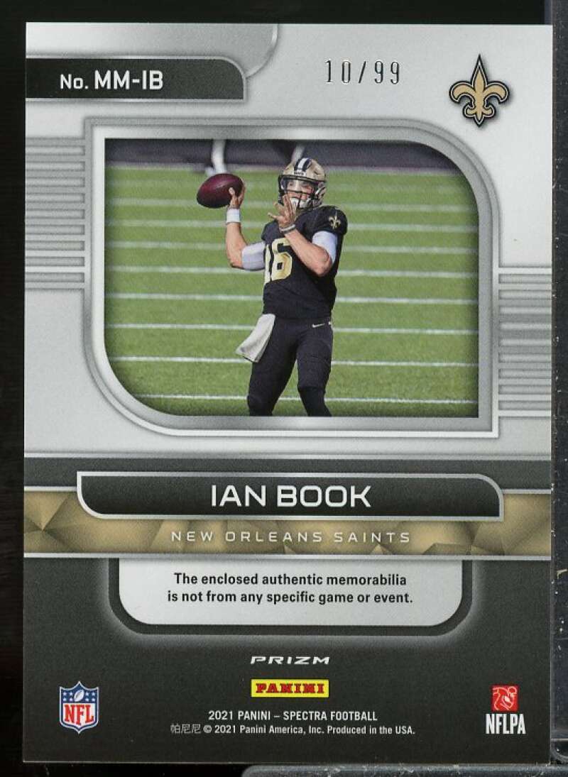 Ian Book Rookie 2021 Panini Spectra Rookie Jersey Monumental Memorabilia #21  Image 2
