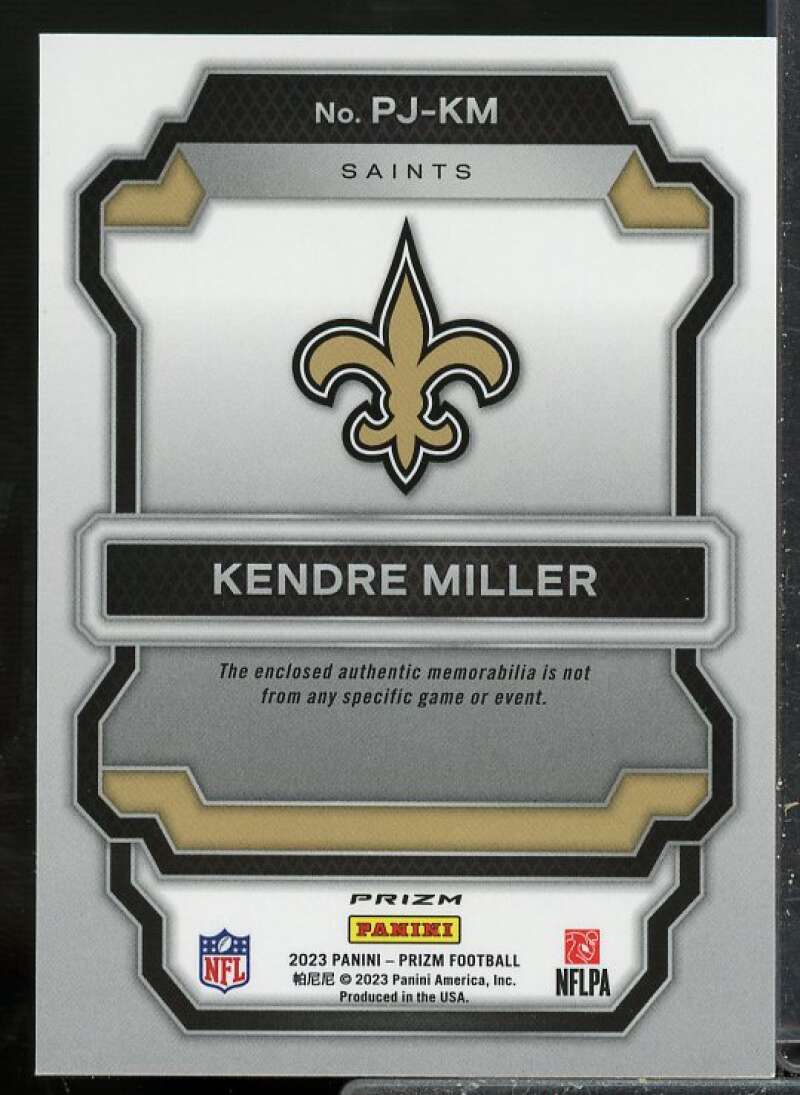 Kendre Miller 2023 Panini Prizm Rookie Premier Jerseys Neon Green Pulsar #9  Image 2