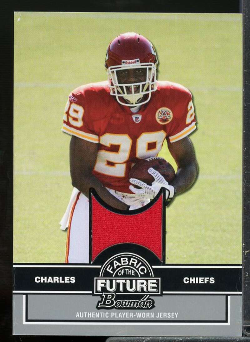 Jamaal Charles B Card 2008 Bowman Fabric of the Future Rookie Jersey #FFJC  Image 1