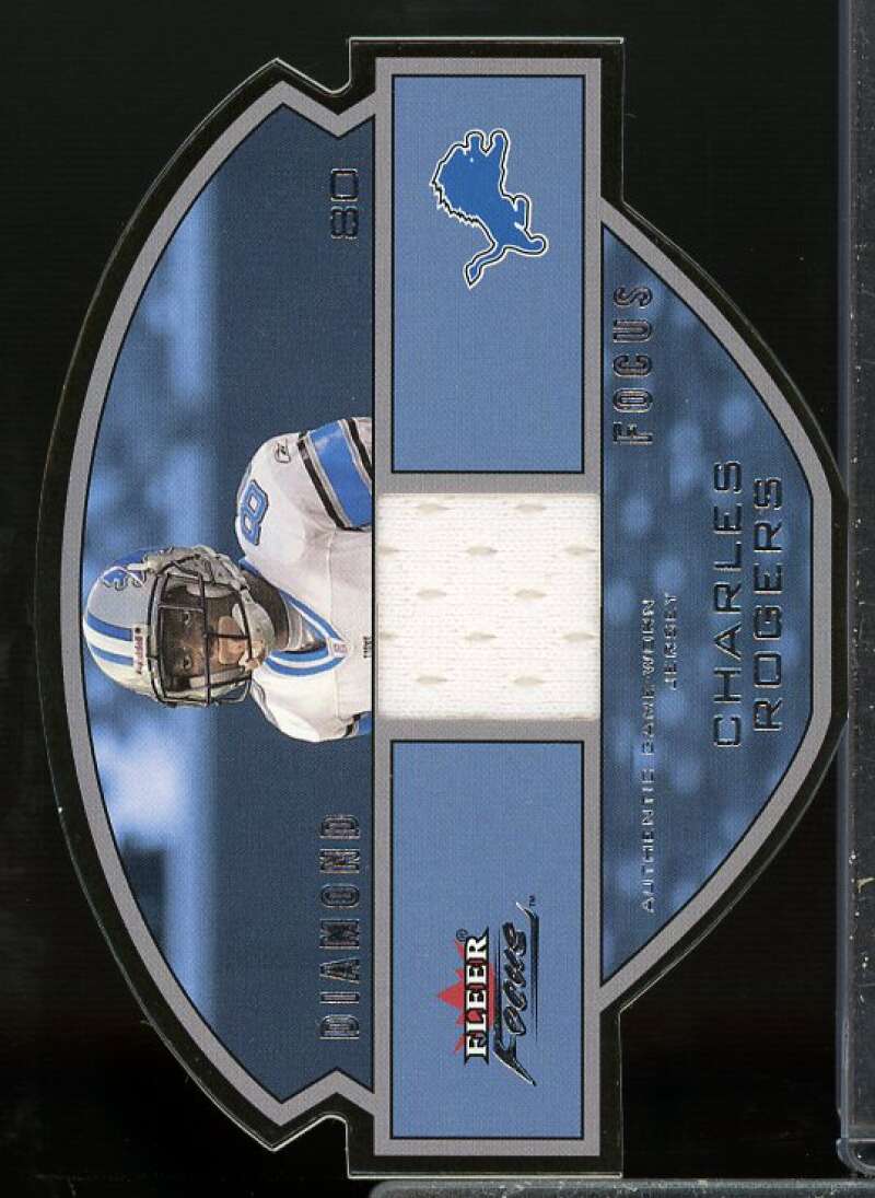 Charles Rogers Card 2003 Fleer Focus Diamond Focus Jerseys 100 #7  Image 1
