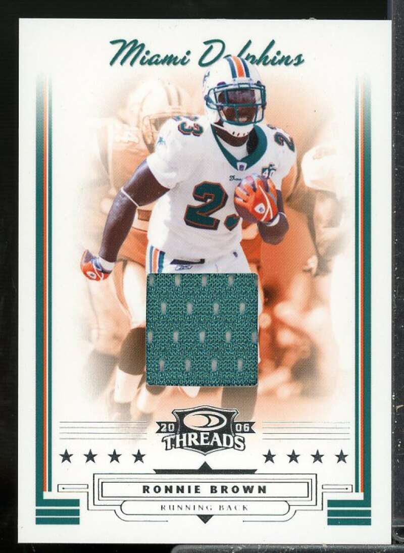 Ronnie Brown /150 Card 2006 Donruss Threads Jerseys #102  Image 1