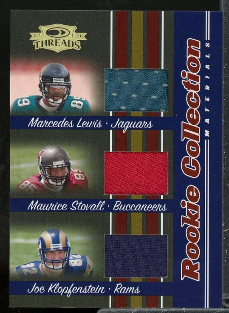 Lewis Stovall Klopfenstein 2006 Donruss Threads Rookie Collection Materials #5  Image 1