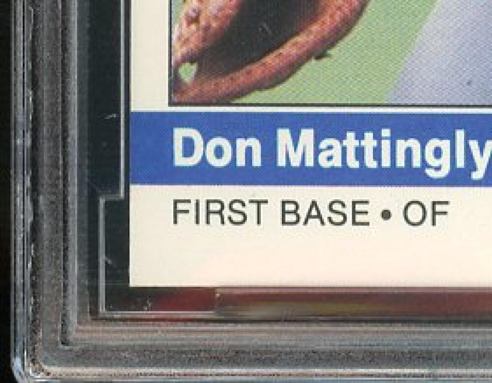 1984 Fleer #131 Don Mattingly Rookie Card BGS BCCG 10 Mint+ Image 5