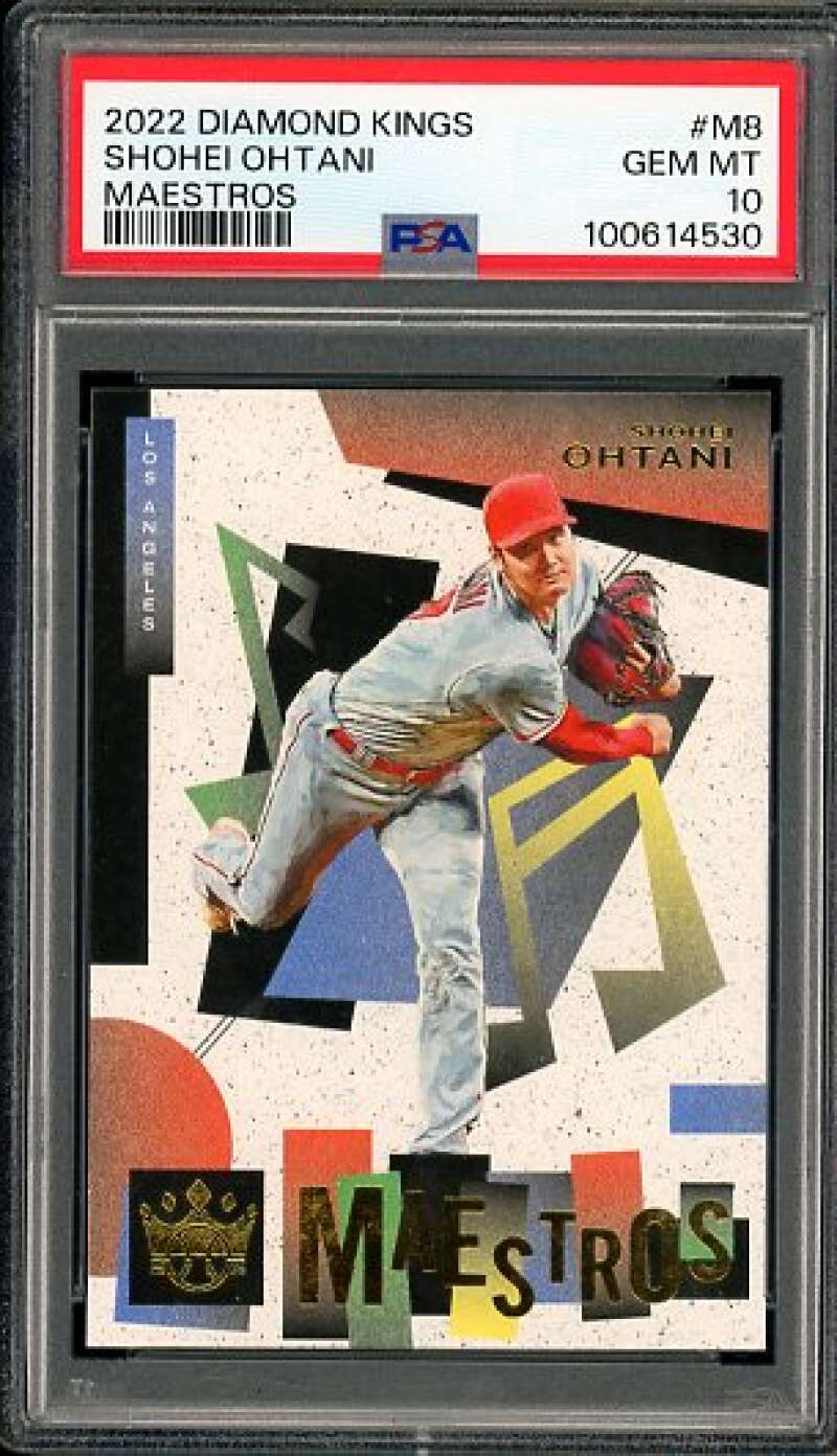 Shohei Ohtani Card 2022 Diamond Kings Maestros (pop 15) #M8 PSA 10 Image 1