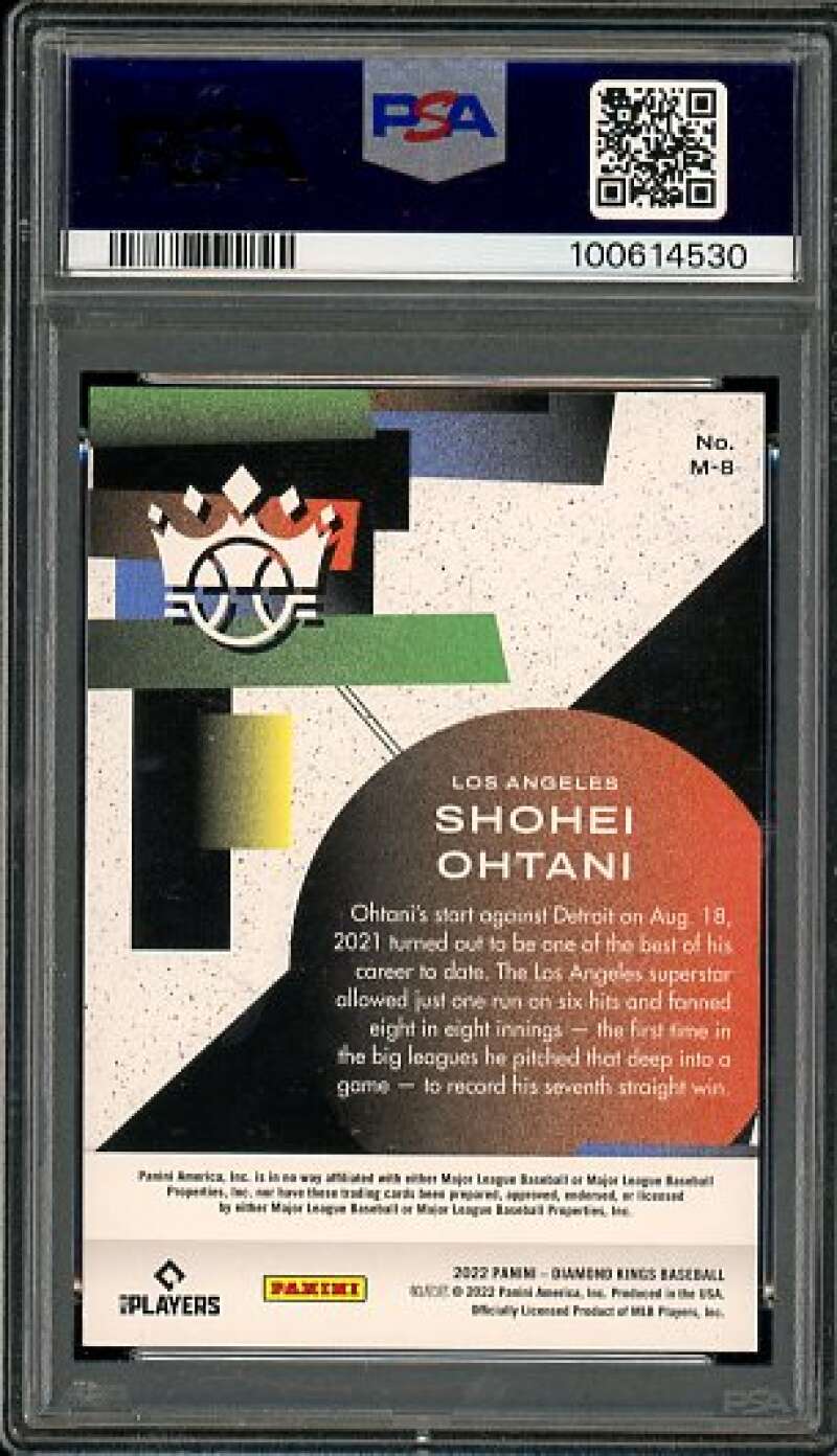 Shohei Ohtani Card 2022 Diamond Kings Maestros (pop 15) #M8 PSA 10 Image 2