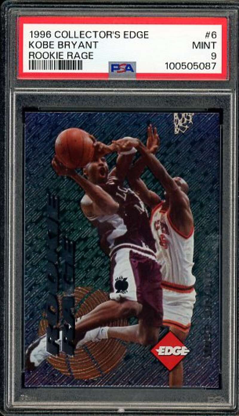 Kobe Bryant Rookie Card 1996-97 Collector's Edge #6 PSA 9 Image 1