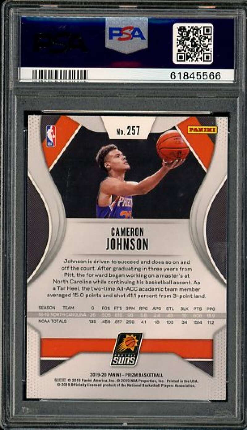 Cameron Johnson Rookie Card 2019-20 Panini Prizm #257 PSA 10 Image 2