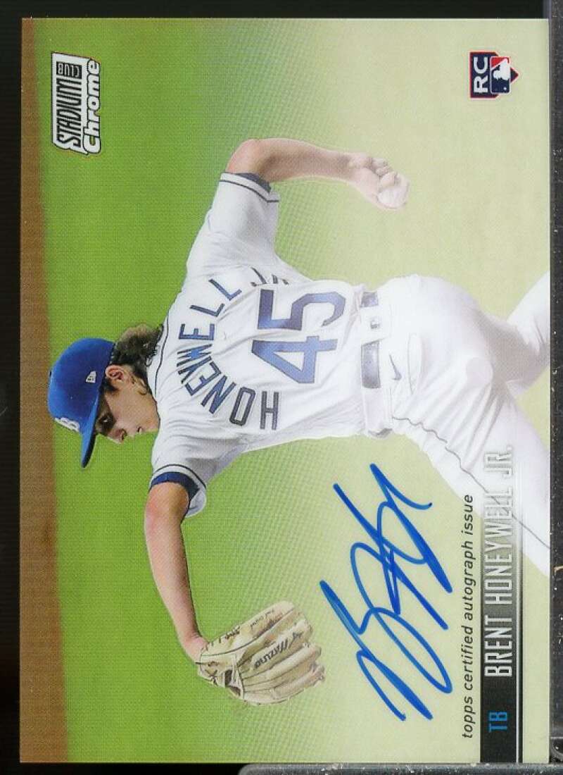 Brent Honeywell Jr. Rookie Card 2021 Stadium Club Chrome Autographs #SCCAVBH  Image 1