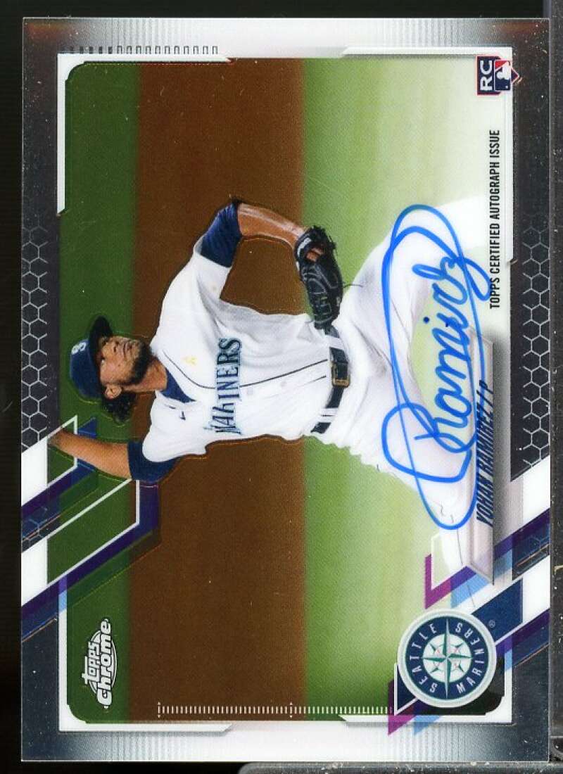 Yohan Ramirez Rookie Card 2021 Topps Chrome Rookie Autographs #RAYR  Image 1