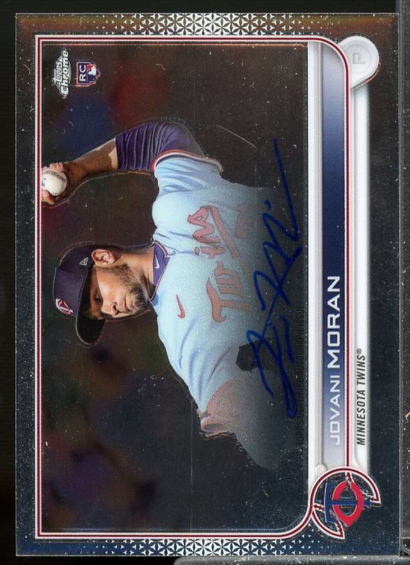 Jovani Moran Rookie Card 2022 Topps Chrome Rookie Autographs #RAJMO  Image 1