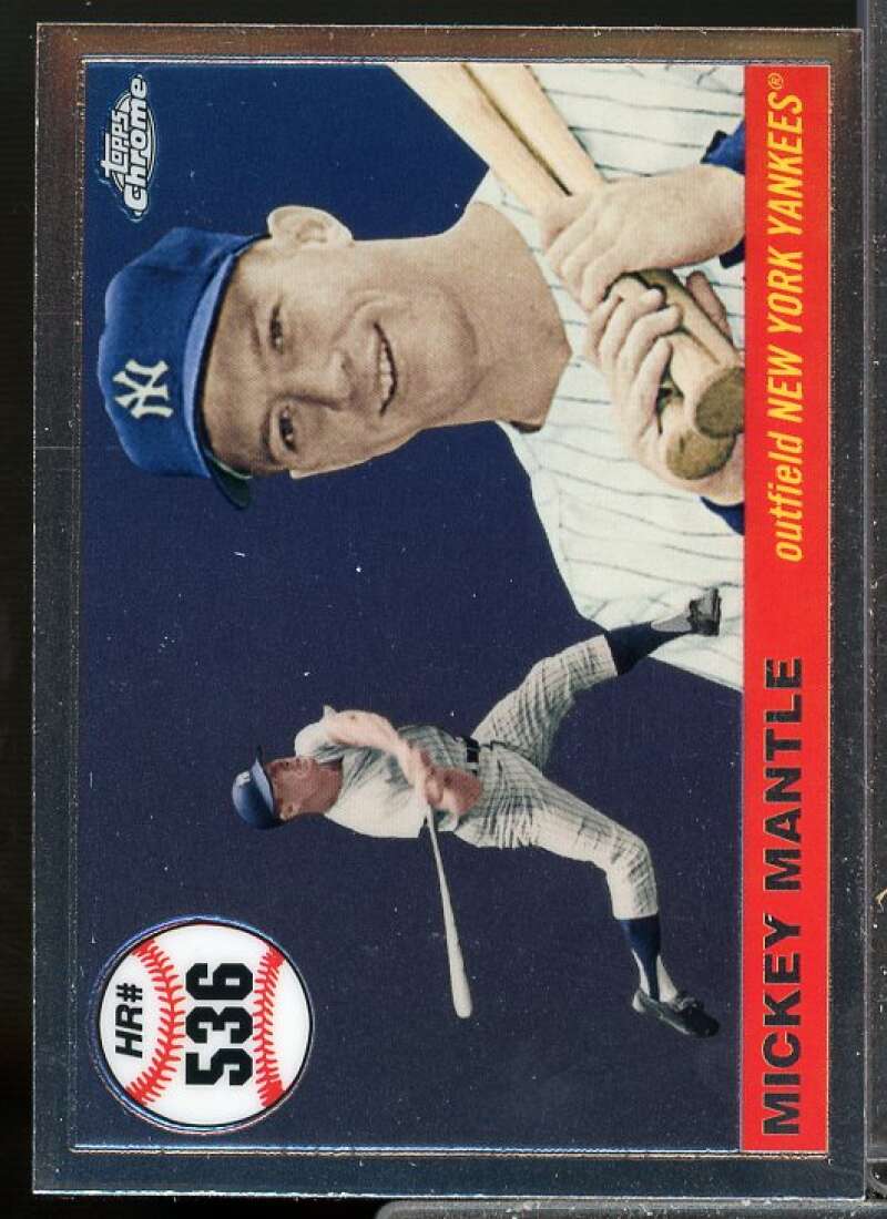 Mickey Mantle Card 2006 Topps Chrome Mantle Home Run History #MHRC536  Image 1
