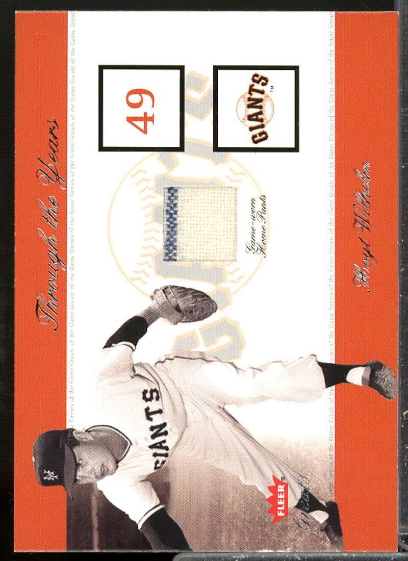 Hoyt Wilhelm Card 2002 Greats of the Game Through the Years Level 1 #27  Image 1