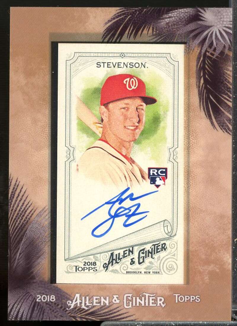 Andrew Stevenson Rookie 2018 Topps Allen and Ginter Framed Mini Autograph #MAAS  Image 1