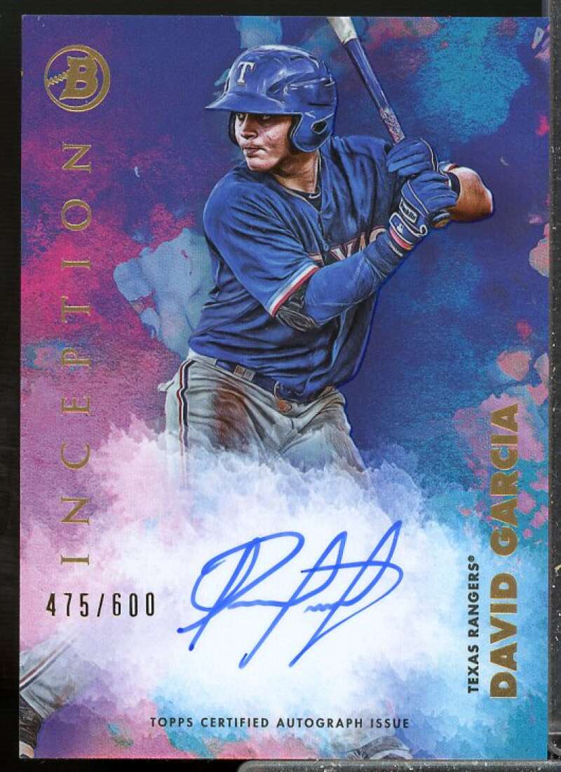 David Garcia Card 2021 Bowman Inception Autographs #PADG  Image 1