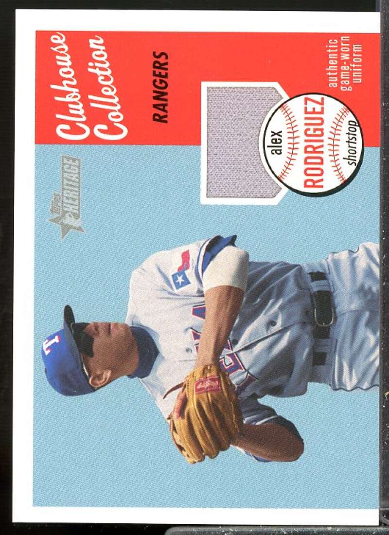 Alex Rodriguez Uni D Card 2003 Topps Heritage Clubhouse Collection Relics #AR  Image 1