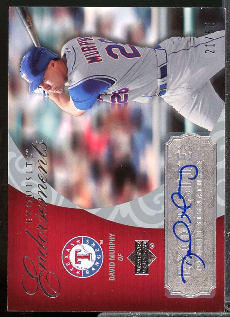 David Murphy 2007 Exquisite Collection Rookie Signatures Endorsements AU #DM  Image 1