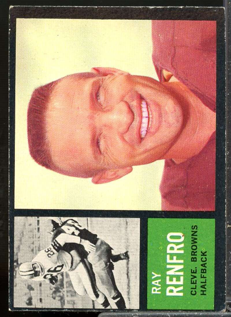 Ray Renfro SP Card 1962 Topps #27  Image 1